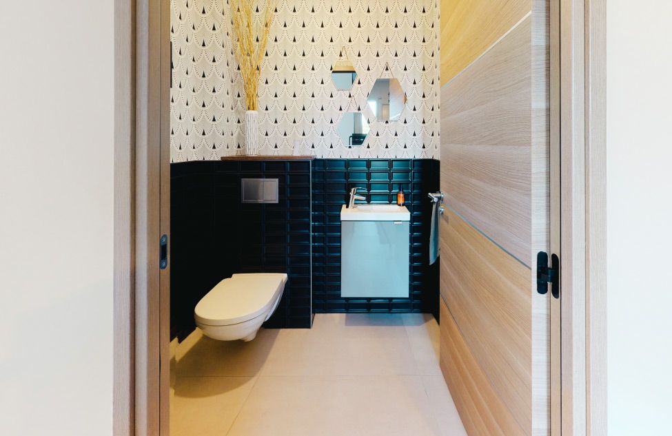 Maison en L avec enduit matricé - visuel 5